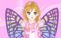 Anziehspiel - Rosa Schmetterling