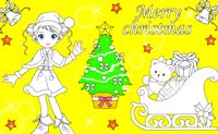 Weihnachtsfreude - Ausmalspiel